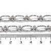 304 Stainless Steel Textured Oval & Knot Link Chains CHS-B005-02P-3