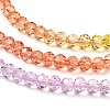 Transparent Painted Glass Beads Strands DGLA-A034-T4mm-A12-4