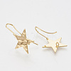 Brass Stud Earring Findings KK-T027-63G-2