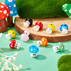 14Pcs 7 Colors Handmade Lampwork Beads LAMP-TA0001-89-6
