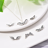 6 Styles Tibetan Style Alloy Wing Beads TIBEB-YW0001-03AS-10
