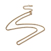 201 Stainless Steel Box Chain Necklace for Men Women NJEW-P268-A28-2X5-1