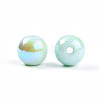 Electroplate Pearlized Glass Pearl Beads EGLA-T021-14B-05-2