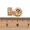 Brass Micro Pave Clear Cubic Zirconia Beads KK-C115-18G-3