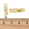 Rack Plating Brass Micro Pave Cubic Zirconia Watch Band Clasps KK-A234-016G-03-3