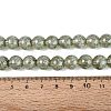 Transparent Half Spray Painted Glass Beads Strands LS-GLAA-Q110-02A-05-4