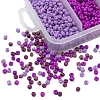 1900Pcs 5 Colors Baking Paint Glass Seed Beads SEED-YW0001-76E-3