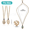 Braided Waxed Cotton Thread Cords Macrame Pouch Necklace Making AJEW-SW00022-13-2
