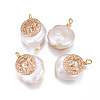 Natural Cultured Freshwater Pearl Pendants PEAR-L027-33A-1