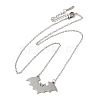 304 Stainless Steel Pendant Necklaces NJEW-H010-02P-1