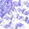 Transparent Spray Painted Glass Beads GLAA-S190-018-2