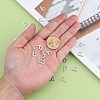 Tarnish Resistant 304 Stainless Steel Letter Charms STAS-O072-P-4