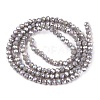Electroplate Glass Beads Strands EGLA-A044-P1mm-B10-3