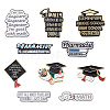 SUPERFINDINGS 10Pcs 10 Style Graduation Theme Enamel Pins JEWB-FH0001-22-1