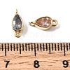 12 Colors 304 Stainless Steel Pave Cubic Zirconia Geometric Connector Charms SA-CBAFEA1-01A-G-3