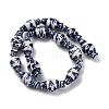 Handmade Blue and White Porcelain Beads Strands PORC-I027-13C-2