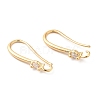 Brass Earring Hooks KK-F855-19G-1
