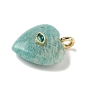 Natural Amazonite Pendants G-P585-03G-10-2