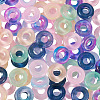 120Pcs 6 Colors Transparent Glass European Beads GLAA-TA0004-07-4
