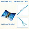 2 Bags 6-Ply Cotton Embroidery Floss DIY-DJ0005-18A-2