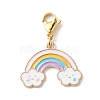 Alloy Enamel Pendant Decorates X1-HJEW-JM00588-2