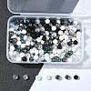 350Pcs 7 Colors Transparent & Opaque Acrylic Beads MACR-FS0001-82-7