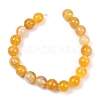 Natural Striped Agate/Banded Agate Beads Strands G-Z060-A01-C20-2