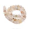Dyed & Heated Natural Agate Beads Strands G-P539-D01-01-3