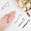 8Pcs 4 Style Alloy Bookmark Findings FIND-SC0003-50-3