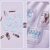 20Pcs Transparent Plastic Nail Art Tool Storage Box CON-BC0007-03D-6