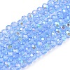 Electroplate Glass Beads Strands EGLA-A044-T1mm-L14-1