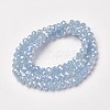Electroplate Glass Beads Strands EGLA-A034-J6mm-T04-2