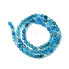 Natural Stripe Agate Beads Strands G-G581-4mm-05-4