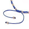 3Pcs 3 Color Evil Eye Lampwork & Glass Seed Braided Bead Bracelets Set for Women BJEW-JB09250-6