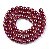 Electroplate Opaque Glass Beads Strands X-GLAA-T032-P6mm-AB05-3