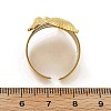 Starfish Shell 304 Stainless Steel Open Cuff Rings RJEW-R014-03G-06-5