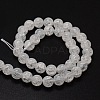 Crackle Glass Round Beads Strands X-CCG-E001-8mm-04-2