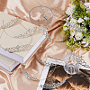12Pcs 12 Styles Alloy Rhinestone Hair Bands OHAR-HS0001-05-5