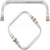 2Pcs 2 Style Aluminium Purse Handle Frame FIND-CA0003-24A-1