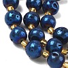 Electroplated Natural Druzy Geode Crystal Beads Strands G-G459-02-4