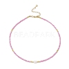4Pcs 4 Colors Natural Cultured Freshwater Pearl & Glass Seed Beaded Necklaces NJEW-JN05234-4