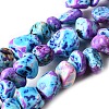 Dyed Natural Magnesite Beads Strands G-L617-A01-02-2