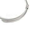Non-Tarnish 201 Stainless Steel European Bracelet OQ8559-8-3