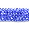 Transparent Electroplate Glass Beads Strands GLAA-F029-2mm-C07-1