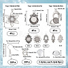SUNNYCLUE DIY Blank Dome Earrings Making Kit DIY-SC0021-60-2