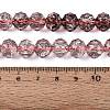Crackle Transparent Glass Beads Strands GLAA-N063-10mm-15-2