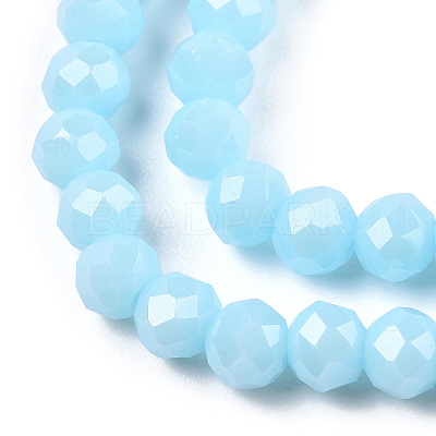 Electroplate Glass Beads Strands EGLA-A034-P3mm-A25-1