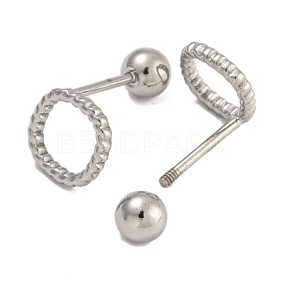 304 Stainless Steel Cartilage Earrings EJEW-B066-01H-P-1