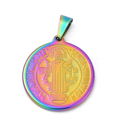 Ion Plating(IP) 304 Stainless Steel Pendants STAS-A053-24C-M-1