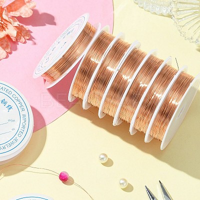 Round Copper Jewelry Wire CWIR-S002-0.4mm-03-1